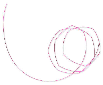 Fuchsia wire in a spiral